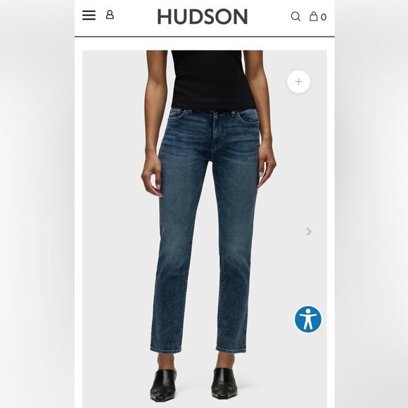Hudson Nico Mid-Rise Straight Ankle Jean - Picture 8 of 8